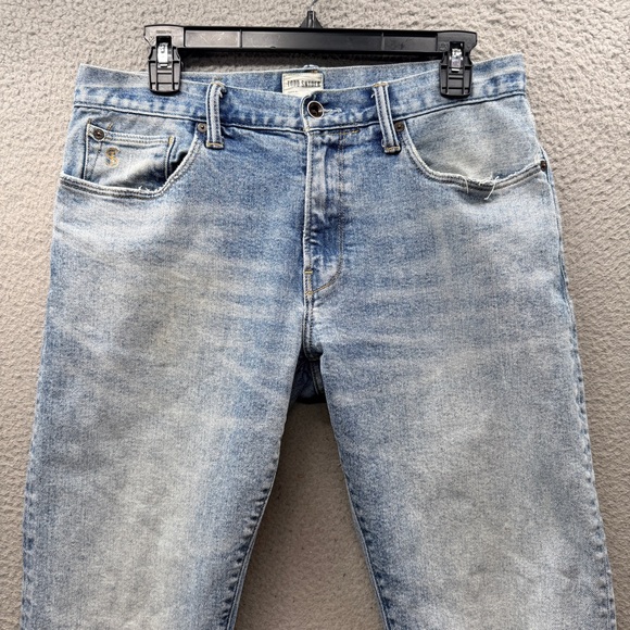 Todd Snyder Straight Fit Selvedge Light Washed Denim Jeans Size Men's 31 x 32 - Picture 7 of 15